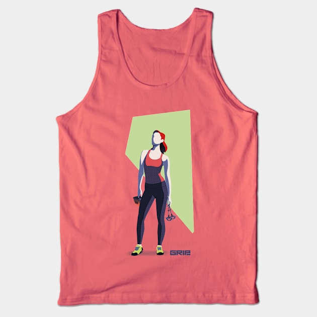 Climbing girl II Tank Top by gripclimbing